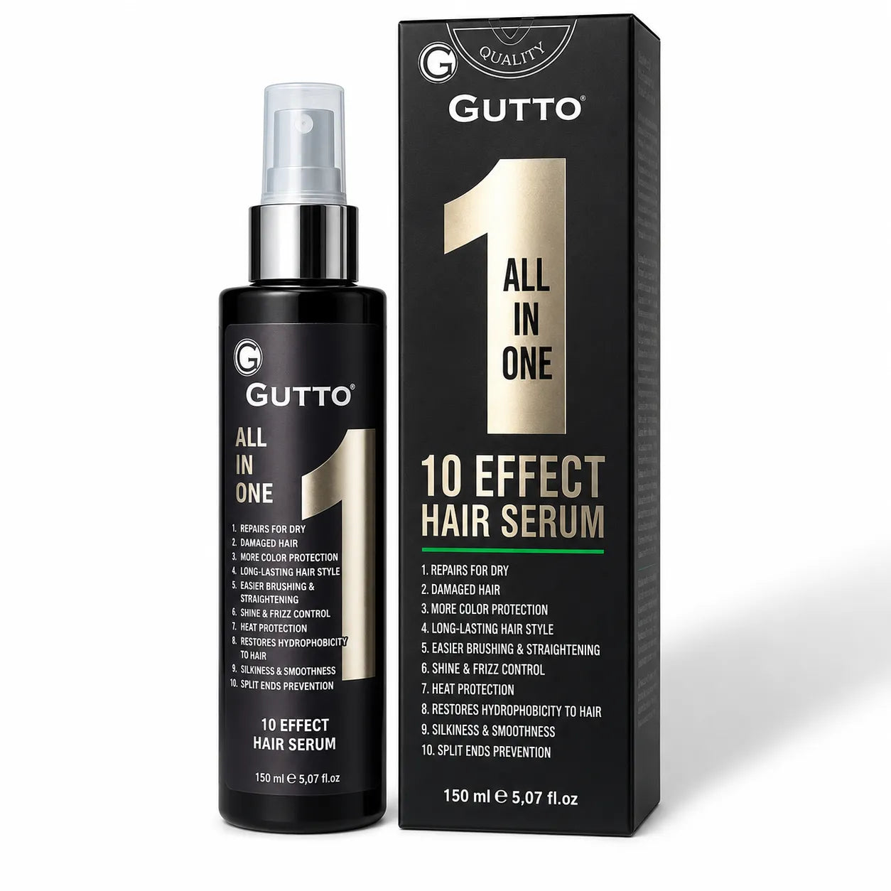 Gutto All In One 10 Effect Hair Serum150ml