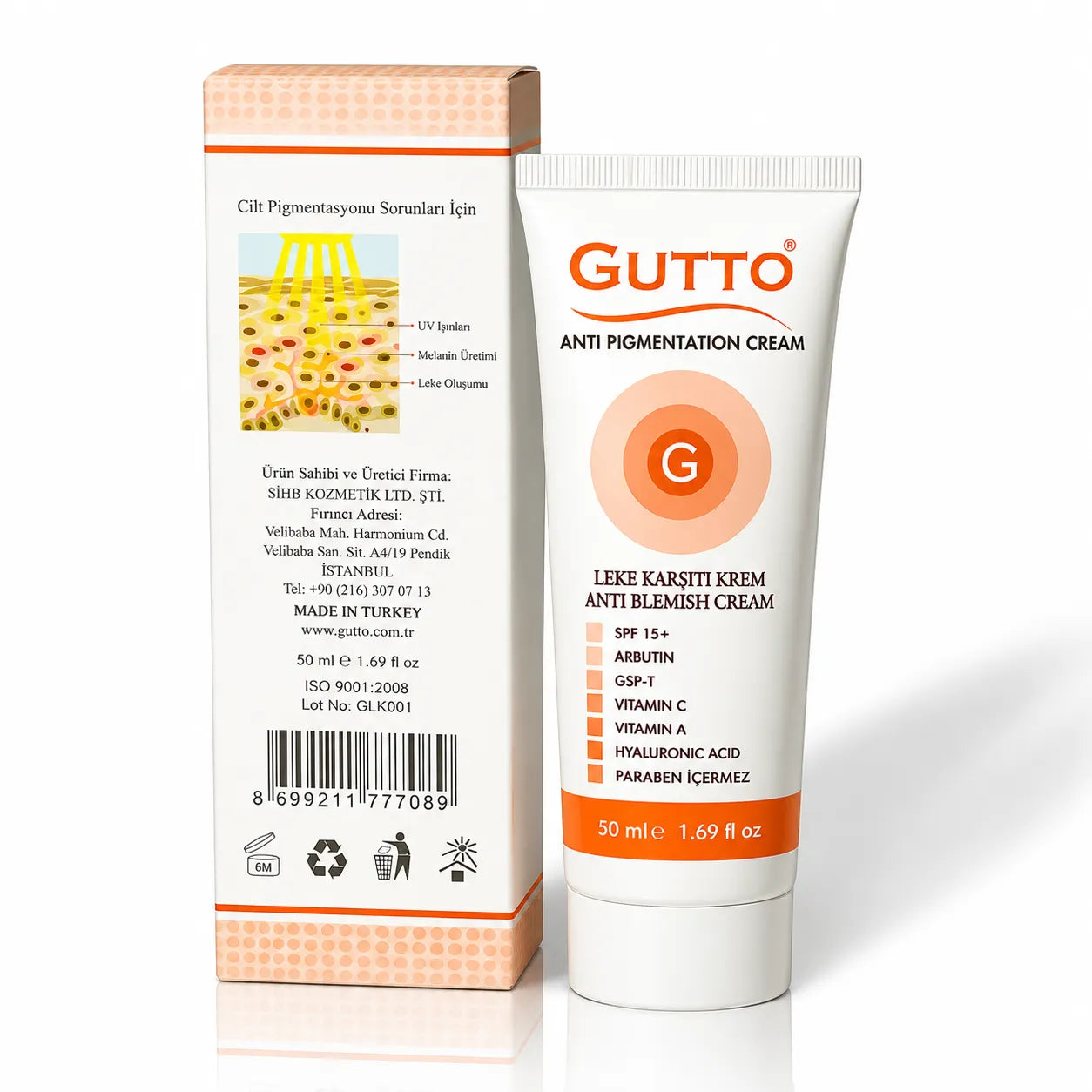 Gutto Anti Pigmentation Cream 50ml