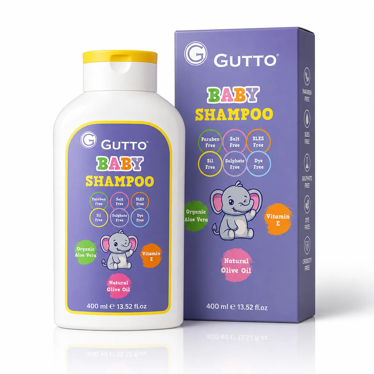 Gutto Baby Shampoo 400ml | Sulfate Free Shampoo Range