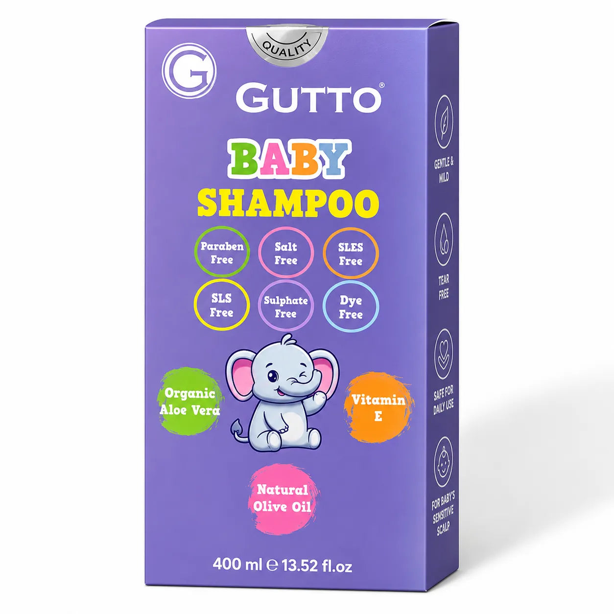 Gutto Baby Shampoo 400ml | Sulfate Free Shampoo Range