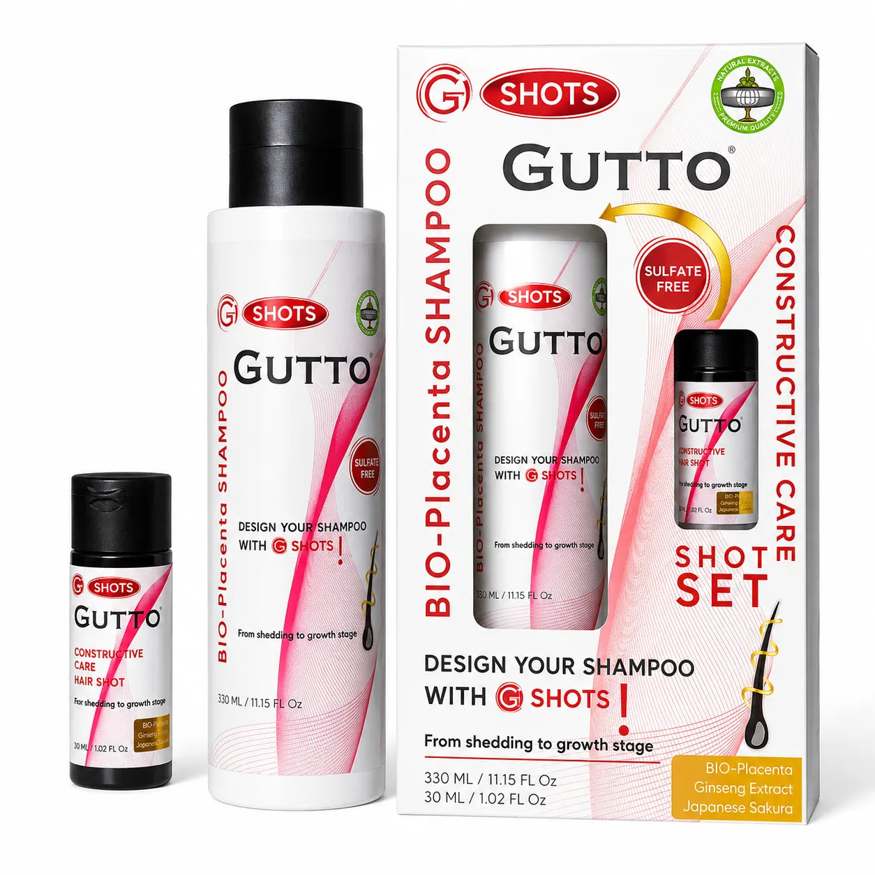 Gutto Constructive Care Shot SET/SHAMPOO 330ml & Shot 30ml