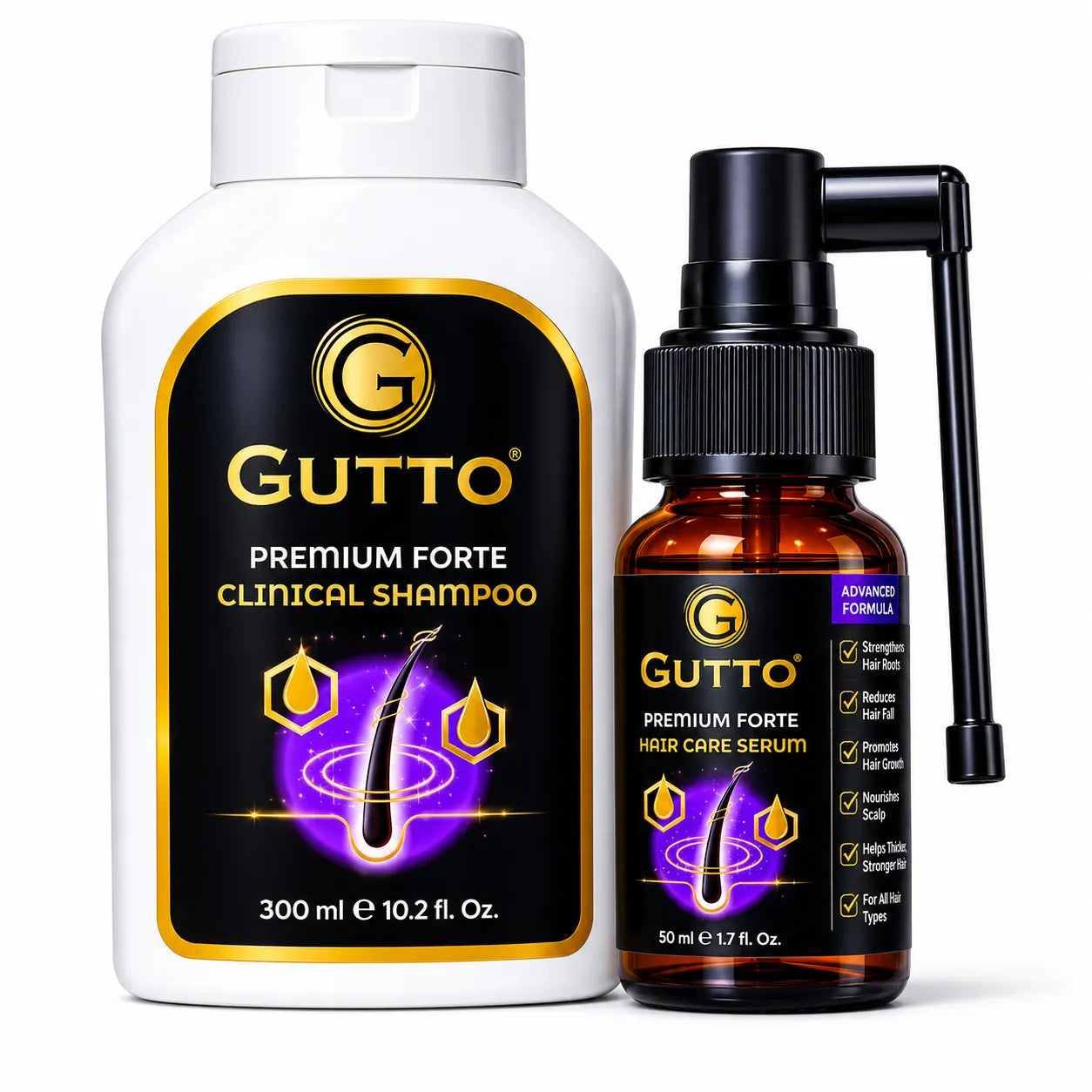 Gutto Premium Forte Hair Care Set 300ml&33ml