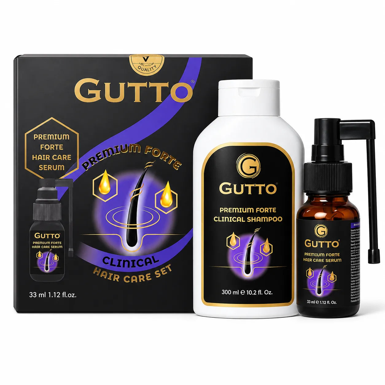 Gutto Premium Forte Hair Care Set 300ml&33ml