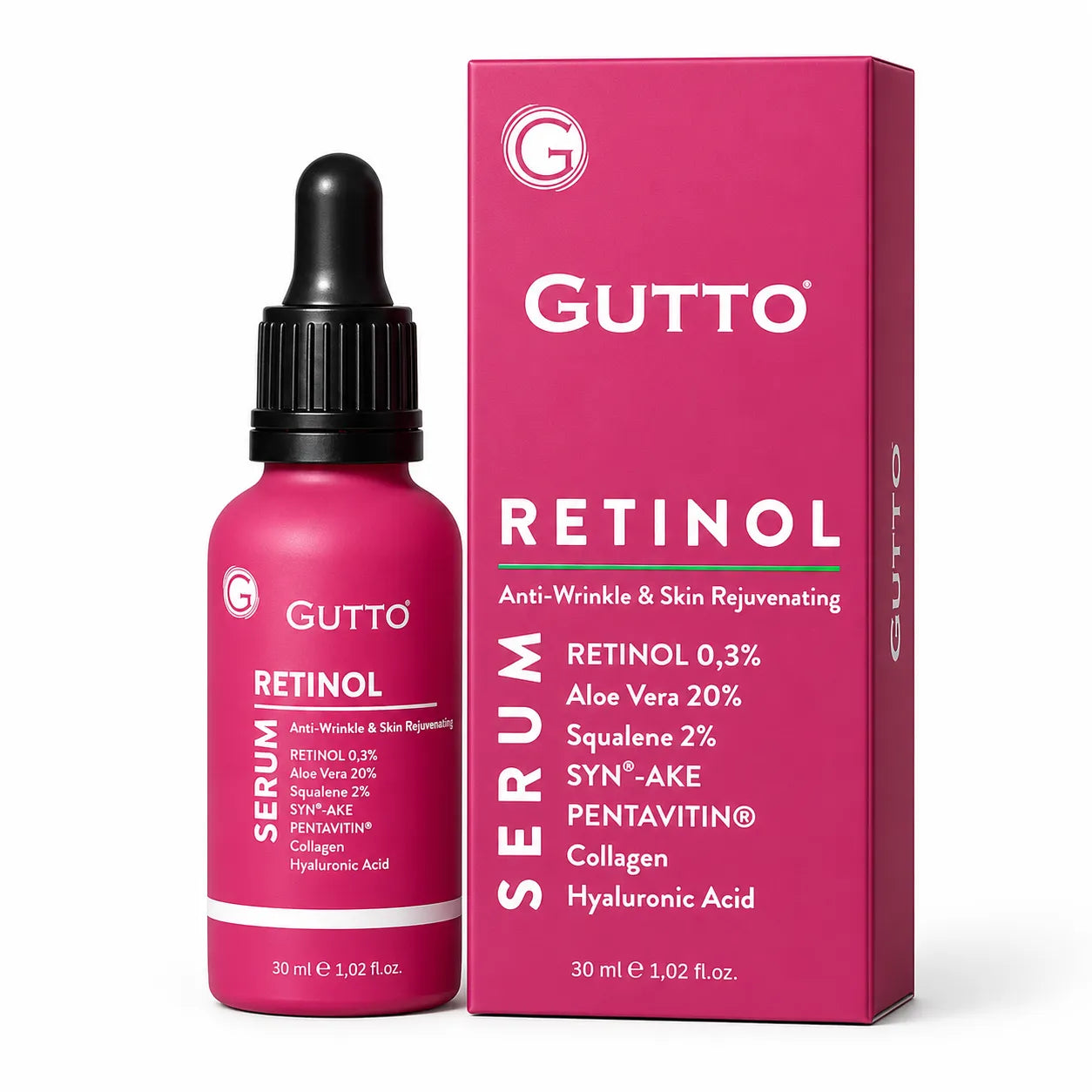 Gutto Retinol Anti Wrinkle & Skin Rejuvenating Serum 30ml.