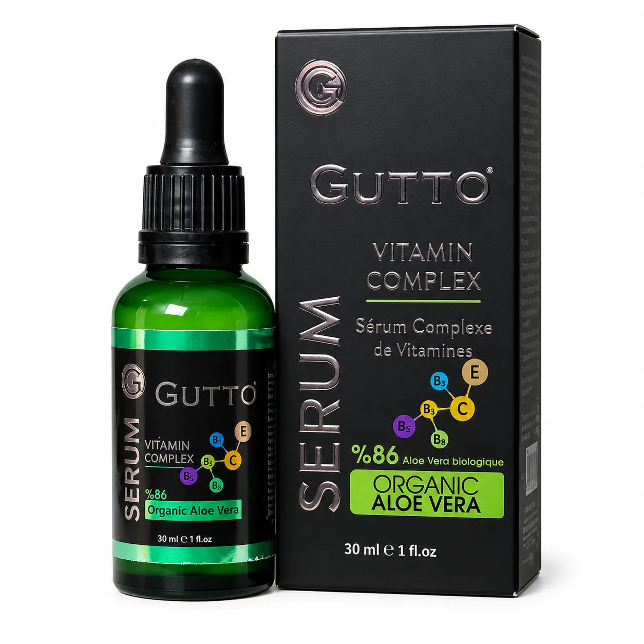 Gutto Vitamin Complex Serum with Organic Aloe Vera