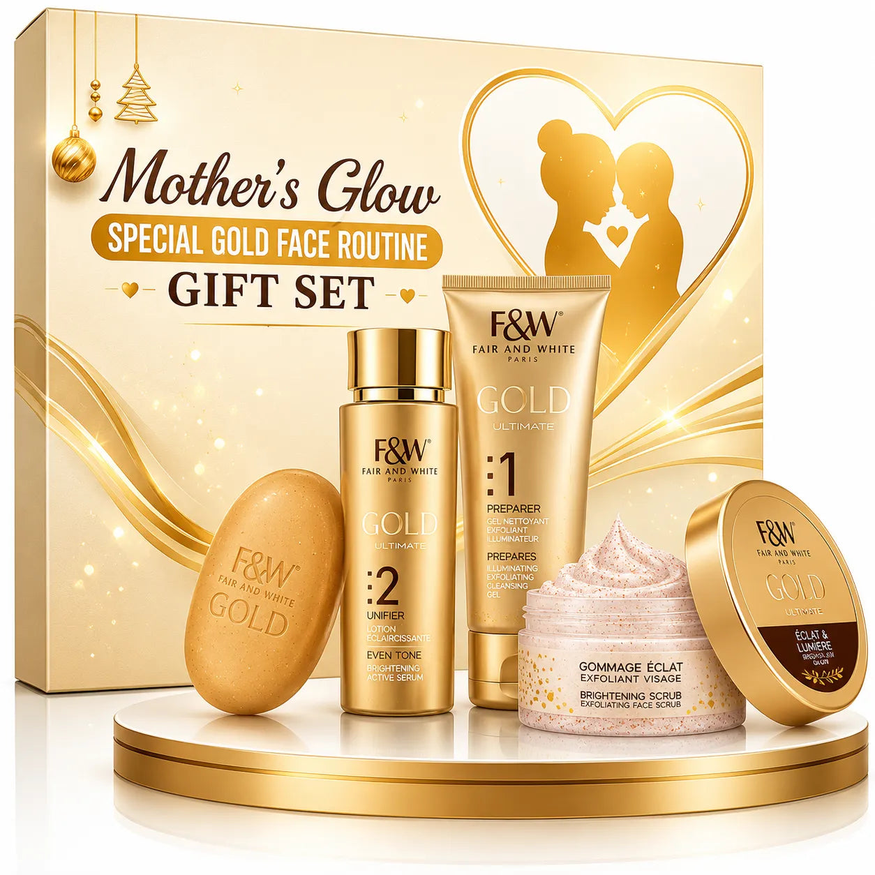 Mothers Glow Special Gold Face Routine Gift Set
